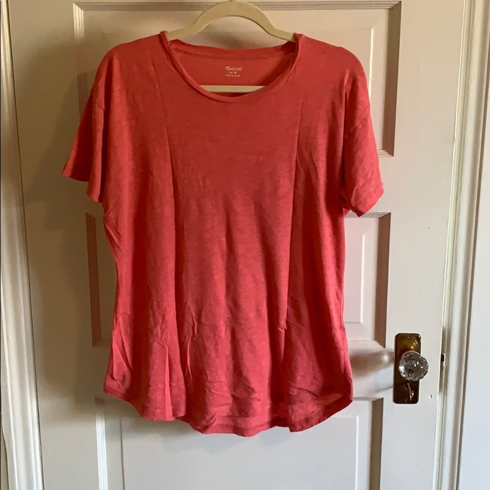 Madewell cotton drop sleeve crew neck tee